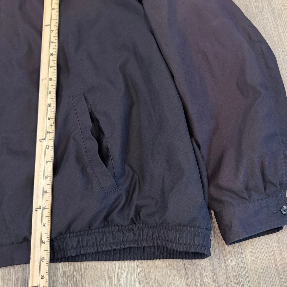 Polo Ralph Lauren Mens Black/Brown Harrington Jacket Plaid Lining 4X Tall READ